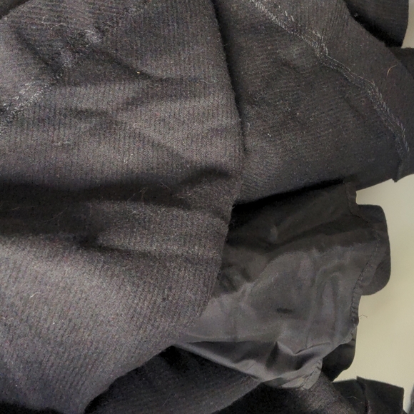 Lanvin Paris Vintage Wool Black Skirt Size 44 M - Picture 4 of 9